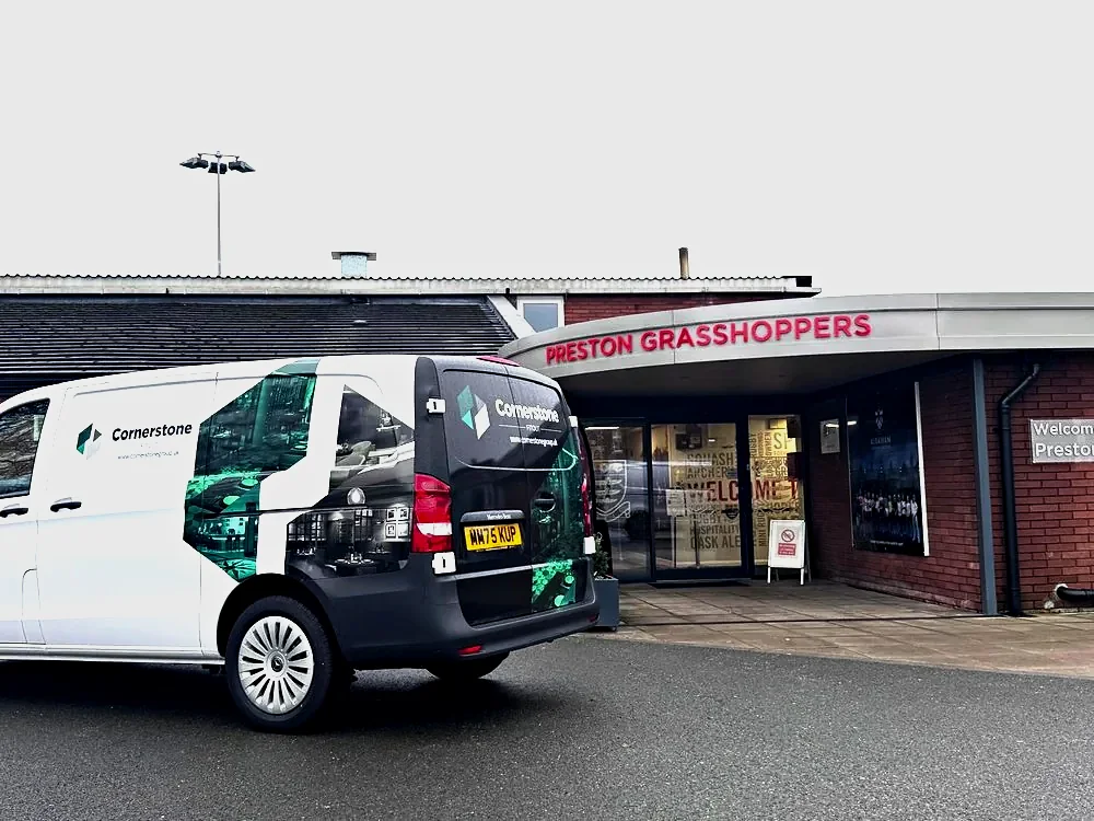 Cornerstone Fitout van, Lancashire