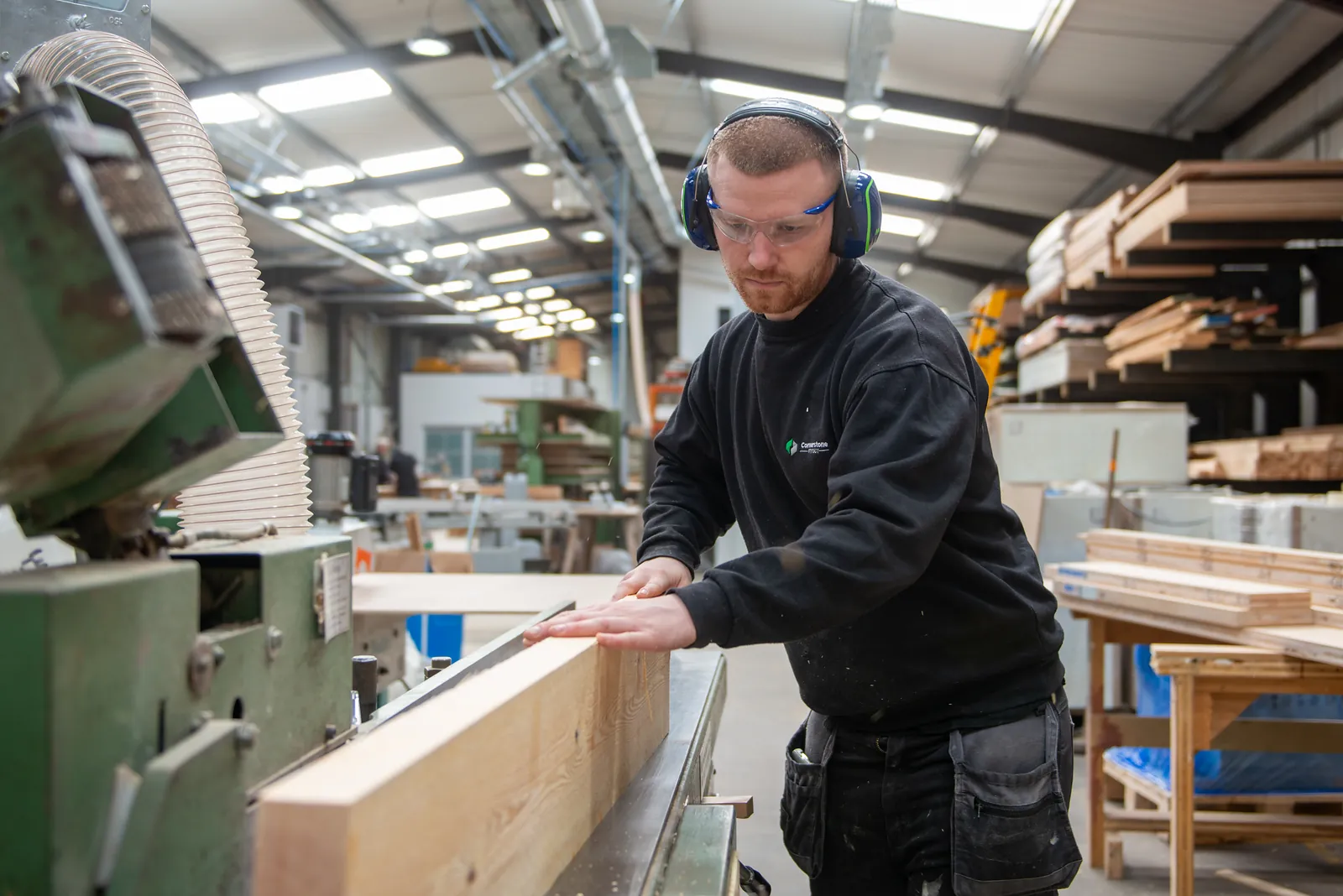 The workshop floor, joinery for live projects