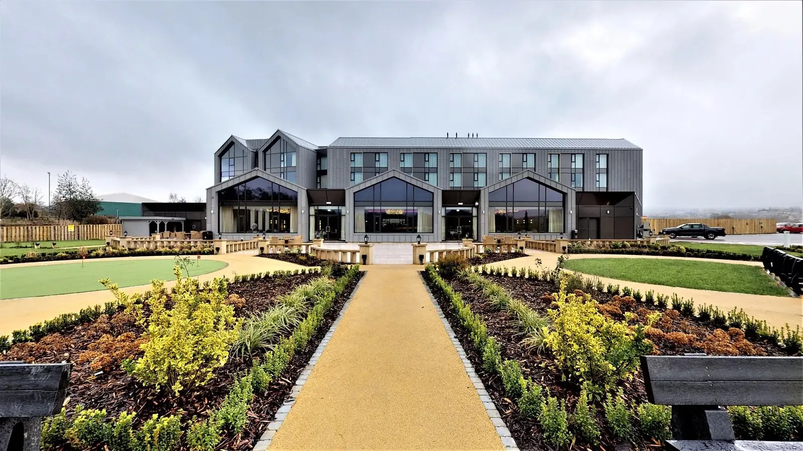 Hotel exterior built from the ground up in Lancashire