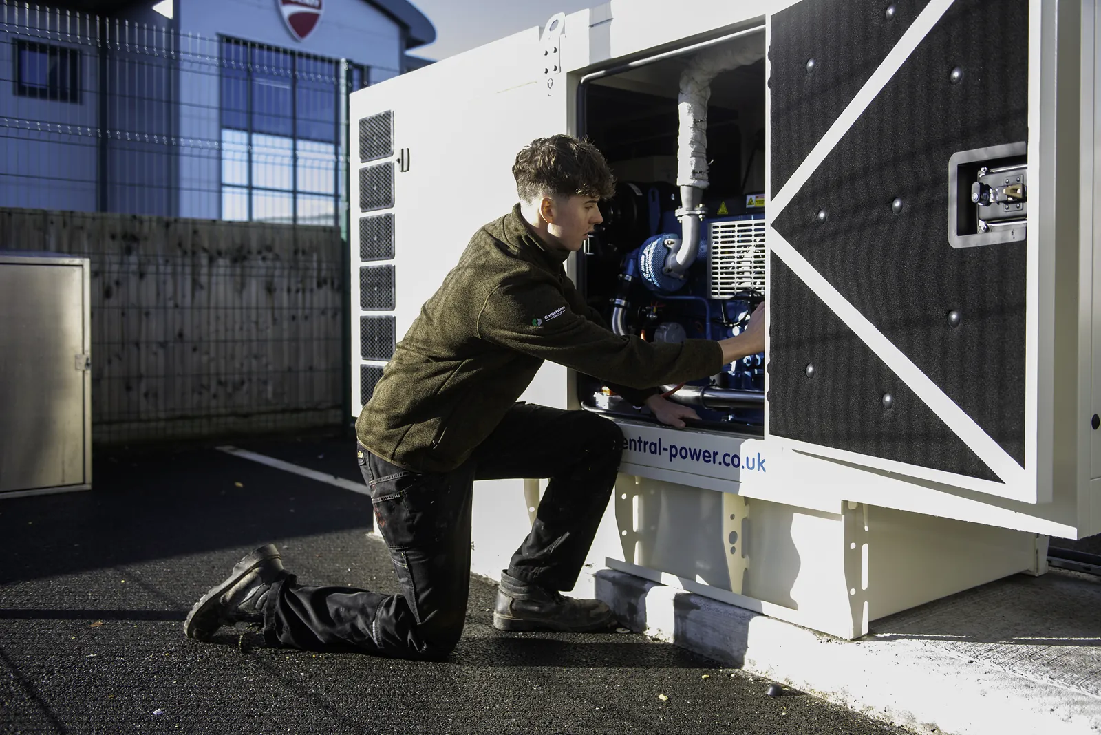 Backup generator for emergency power