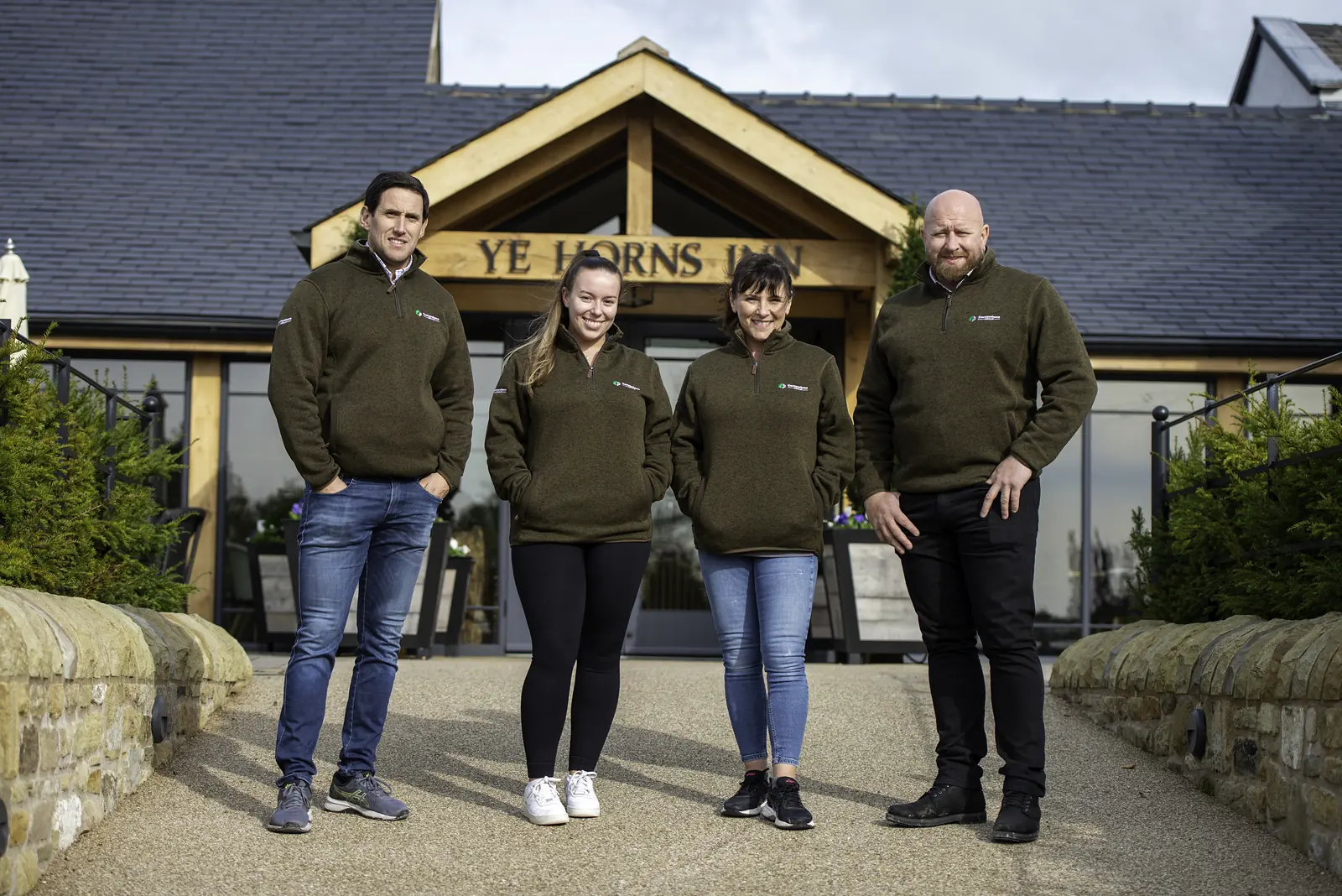 Cornerstone team at the restored Ye Horns Inn