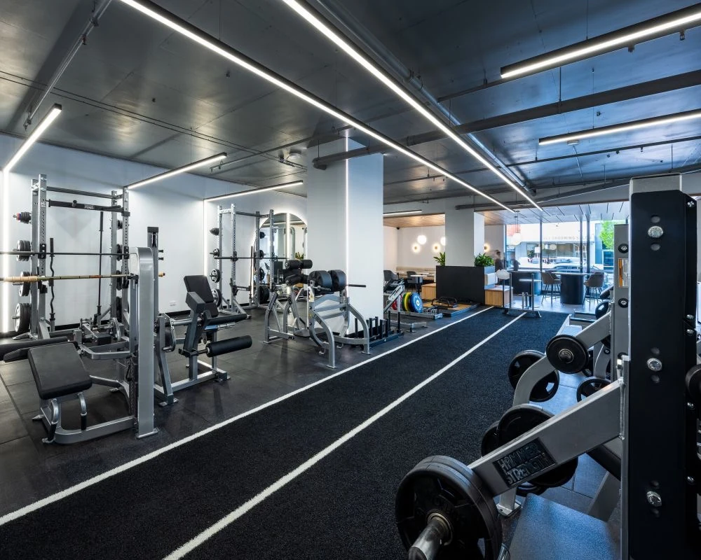 Running track and strength zones