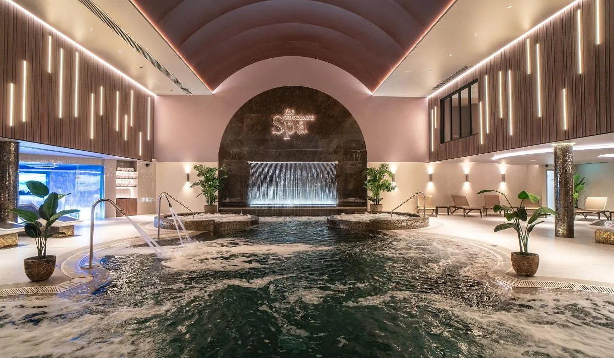Hydrotherapy pool in a luxury spa interior
